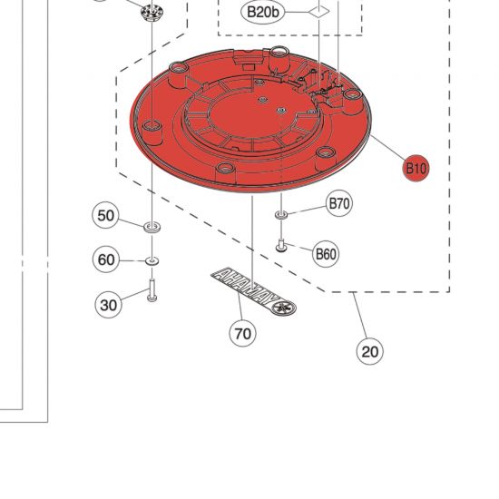 BOÎTIER INFÉRIEUR 8' -XP80