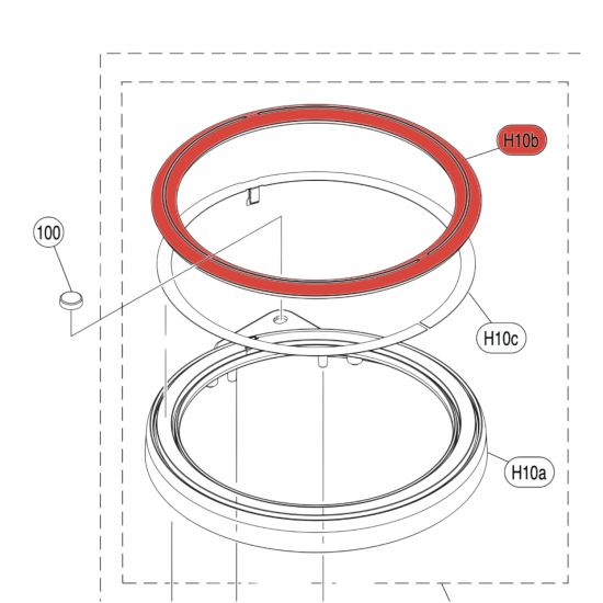 COUVERCLE DE RIM 10' - XP100T