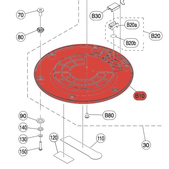 BOÎTIER 10' TOM - XP100T