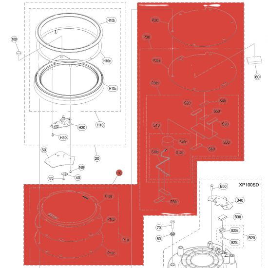 ENSEMBLE CAPTEUR DE PAD - XP120SD