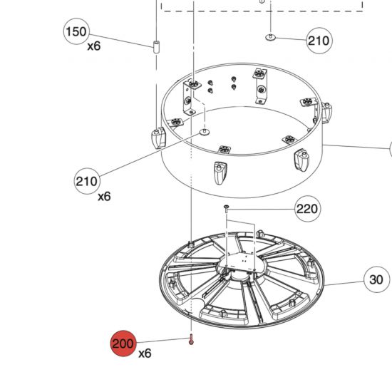 DOUILLE À BOULON 3x18