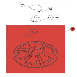 BOÎTIER INFÉRIEUR - XP125T-M