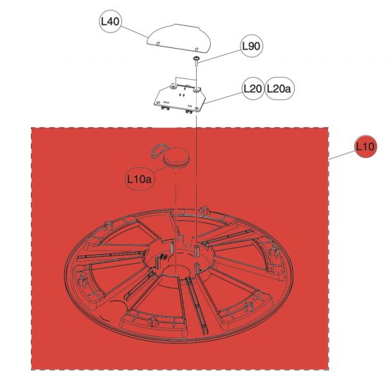 BOÎTIER INFÉRIEUR - XP125T-M