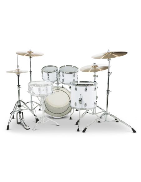 Drum-Set Grestch 4 shells - Renown Maple 22" - White Piano