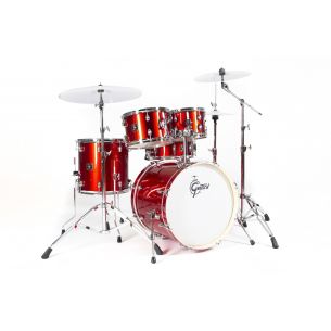 Set de Batterie Greatsch Energy 20" - Rouge - Set de Hardware 5 Pièces inclu