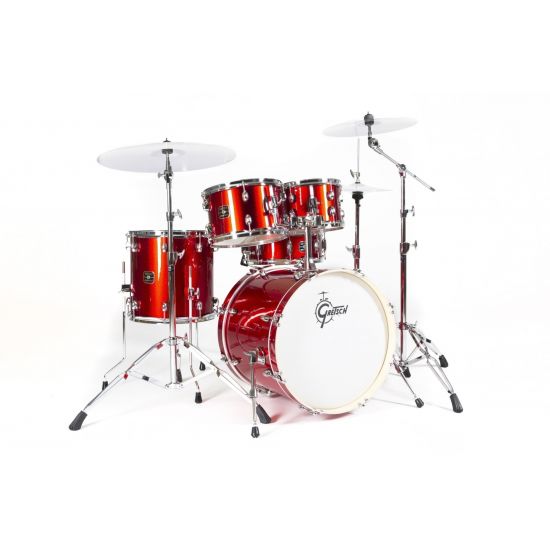 Drum Set Gretsch Energy Serie 20" - Red - With Hardware 5 Pieces Set