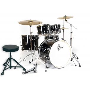 Drum Set Gretsch Energy Serie 22"- Black - With Hardware 5 Pieces Set