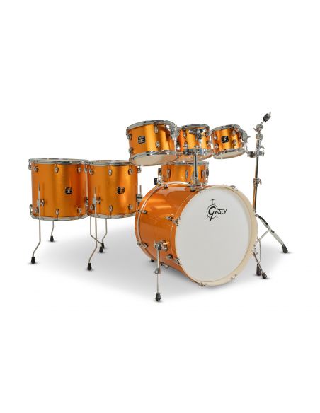 Drum-Set Grestch 7 shells - Energy Street 22" - Orange