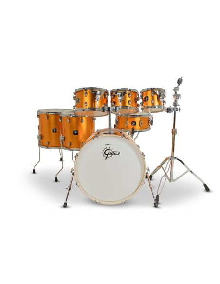 Drum-Set Grestch 7 shells - Energy Street 22" - Orange