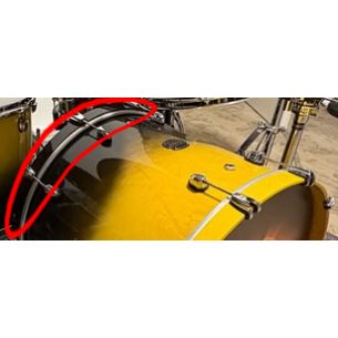 Cercle grosse caisse 22" Saturn V côté frappe - Bass Drum Hoop Batter Side - Sulphur Fade