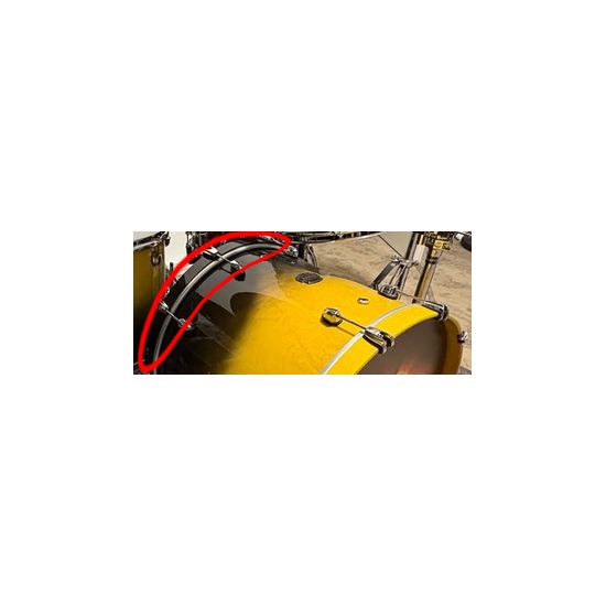 Cercle grosse caisse 22" Saturn V côté frappe - Bass Drum Hoop Batter Side - Sulphur Fade