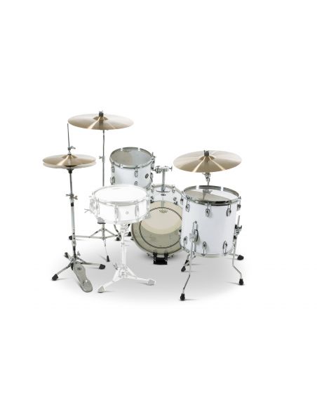 Drum-Set Grestch 3 shells - Renown Maple 18" - White Piano