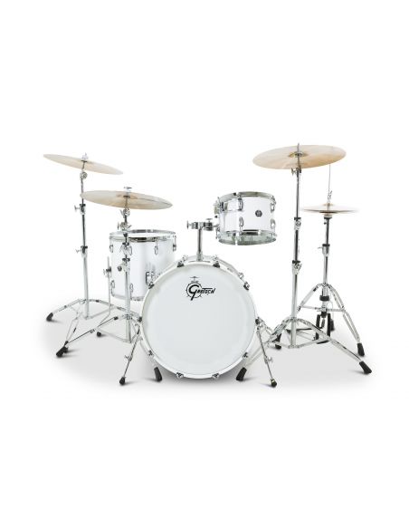 Jeu de 3 Fûts Renown Maple 22" - Piano Blanc