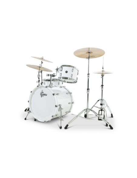 Drum-Set Grestch 3 shells - Renown Maple 22" - White Piano