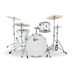 Drum-Set Grestch 3 shells - Renown Maple 24" - White Piano