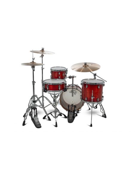 Drum-Set Grestch 4 shells - Catalina Club 16" - Gloss Crimson Burst