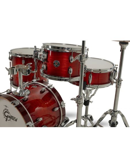 Drum-Set Grestch 4 shells - Catalina Club 16" - Gloss Crimson Burst