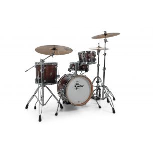 Drum-Set Grestch 4 shells - Catalina Club 16" - Dark cherry Sparckle