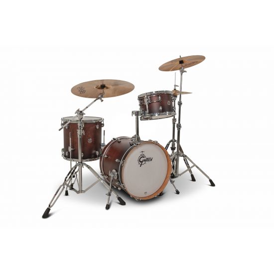 Drum-Set Grestch 3 shells - Catalina Club 18" - Satin Antique Fade