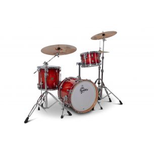 Drum-Set Grestch 3 shells - Catalina Club 18" - Gloss Crimson Burst
