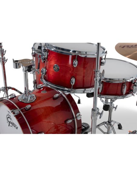 Drum-Set Grestch 3 shells - Catalina Club 18" - Gloss Crimson Burst