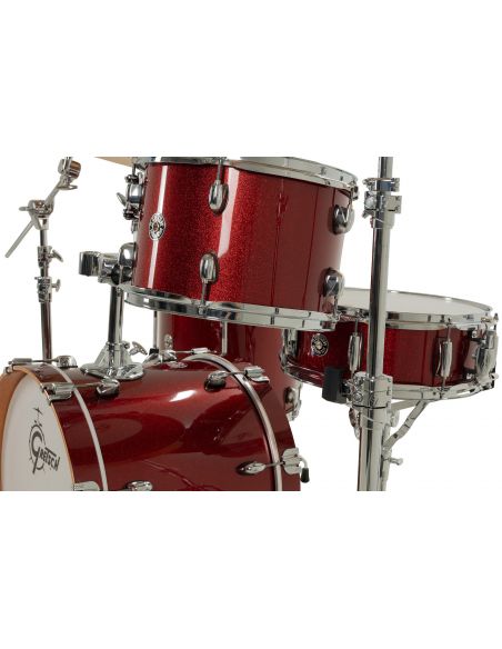 Drum-Set Grestch 3 shells - Catalina Club 18" - Dark cherry Sparckle