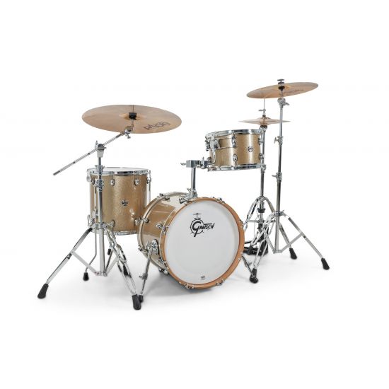 Drum-Set Grestch 3 shells - Catalina Club 18" - Sahara Sparckle