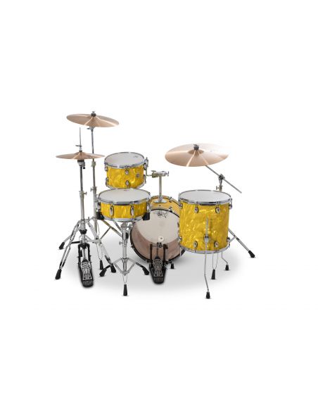 Jeu de 4 Fûts Catalina Club 18" - Yellow Satin Flame