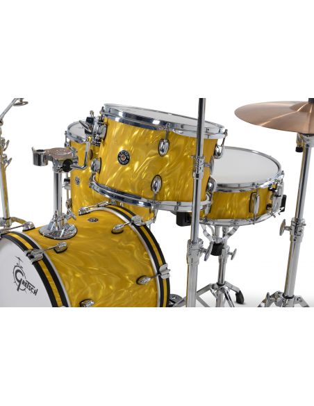 Jeu de 4 Fûts Catalina Club 18" - Yellow Satin Flame