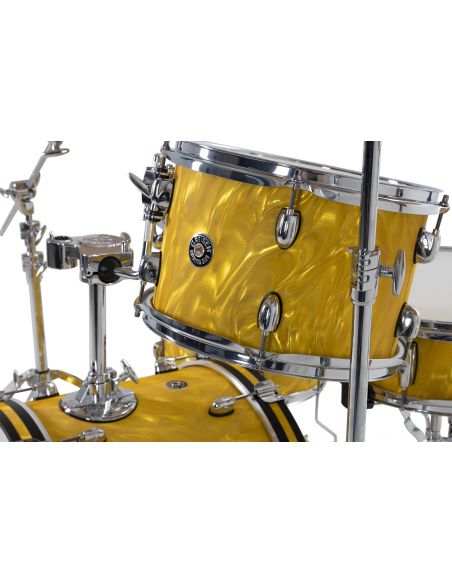 Drum-Set Grestch 4 shells - Catalina Club 18" - Yellow Satin Flame