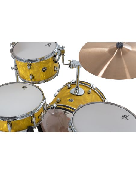 Jeu de 4 Fûts Catalina Club 18" - Yellow Satin Flame