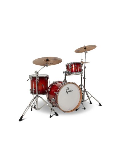 Drum-Set Grestch 3 shells - Catalina Club 20" - Gloss Crimson Burst