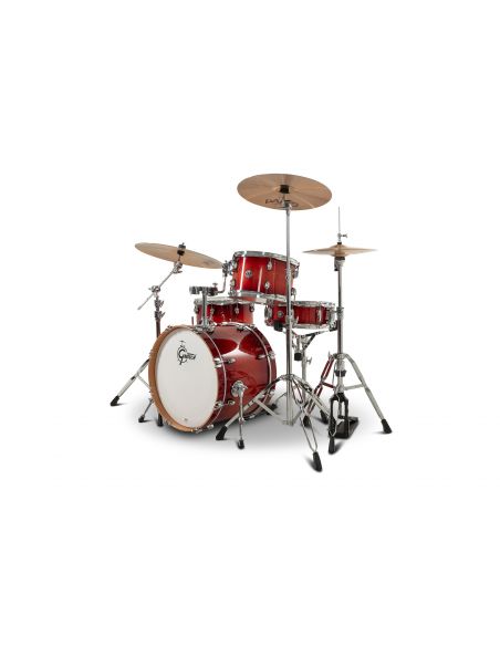 Drum-Set Grestch 4 shells - Catalina Club 20" - Gloss Crimson Burst