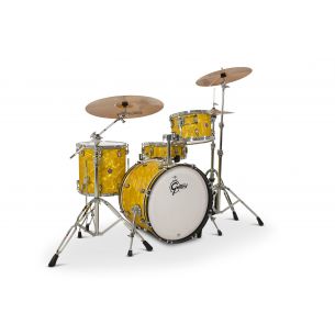 Jeu de 4 Fûts Catalina Club 20" - Yellow Satin Flame
