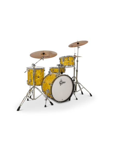 Jeu de 4 Fûts Catalina Club 20" - Yellow Satin Flame