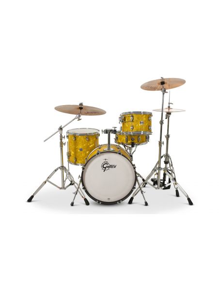 Jeu de 4 Fûts Catalina Club 20" - Yellow Satin Flame