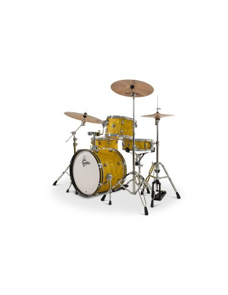 Drum-Set Grestch 4 shells - Catalina Club 20" - Yellow Satin Flame