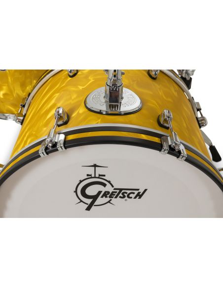 Jeu de 4 Fûts Catalina Club 20" - Yellow Satin Flame