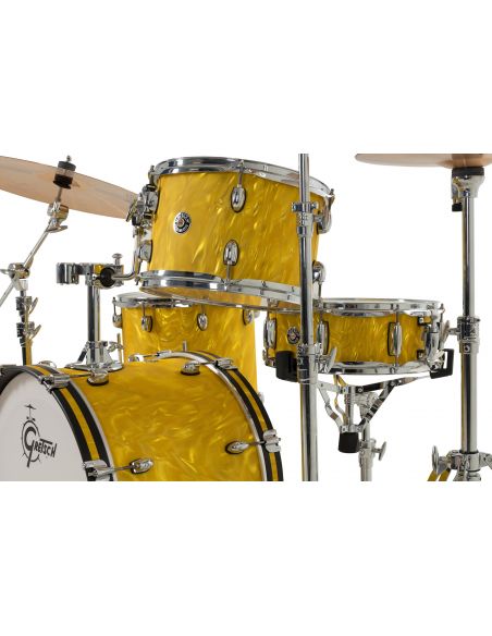Drum-Set Grestch 4 shells - Catalina Club 20" - Yellow Satin Flame