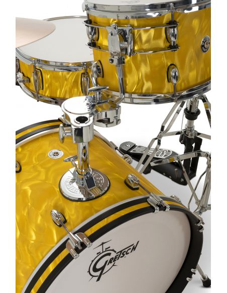 Jeu de 4 Fûts Catalina Club 20" - Yellow Satin Flame