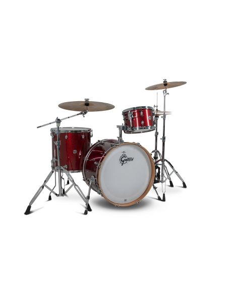 Drum-Set Grestch 3 shells - Catalina Club 22" - Dark Cherry Sparkle
