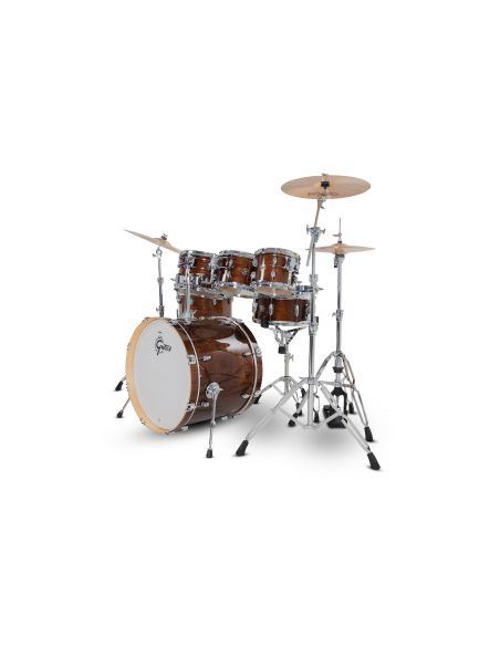 Drum-Set Grestch 7 shells - Catalina Maple 22" - Walnut Glaze