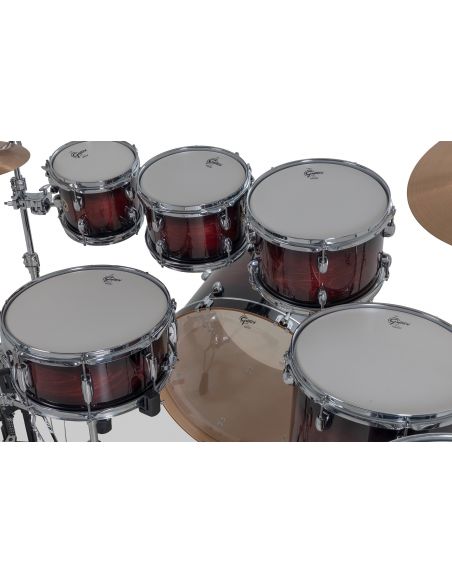 Drum-Set Grestch 7 shells - Catalina Maple 22" - Deep Cherry Burst