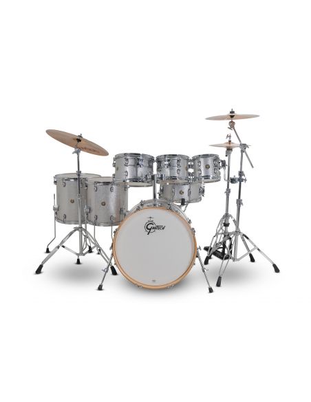 Drum-Set Grestch 7 shells - Catalina Maple 22" - Silver Sparkle