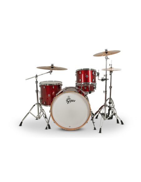 Drum-Set Grestch 4 shells - Catalina Club 24" - Dark Cherry Sparkle