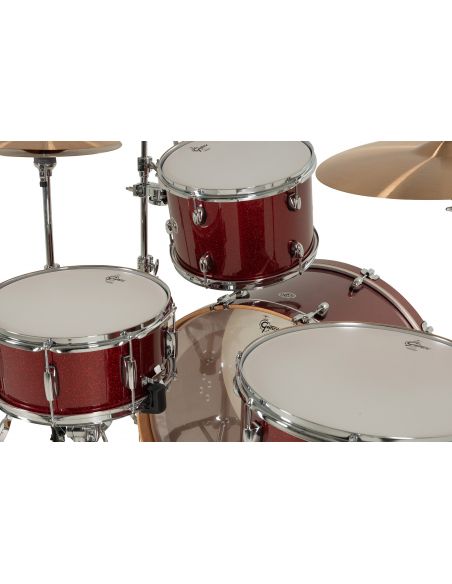 Drum-Set Grestch 4 shells - Catalina Club 24" - Dark Cherry Sparkle