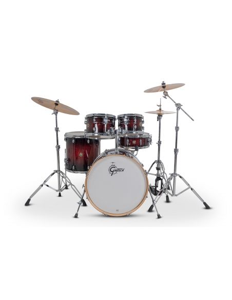 Drum-Set Grestch 5 shells - Catalina Maple 22" - Deep Cherry Burst