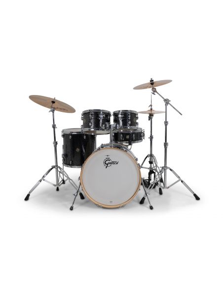 Drum-Set Grestch 5 shells - Catalina Maple 22" - Black Stardust