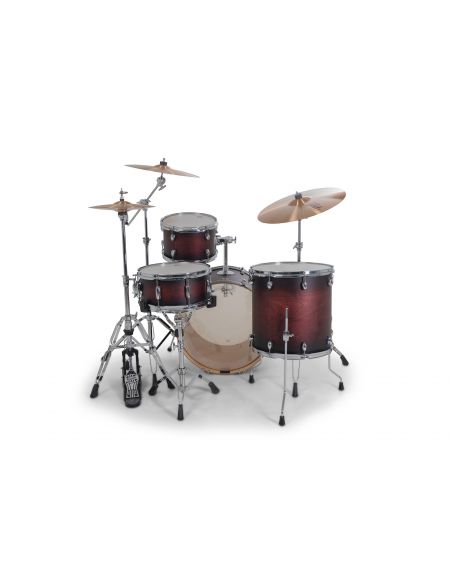 Drum-Set Grestch 4 shells - Catalina Maple 22" - Satin Deep Cherry Burst