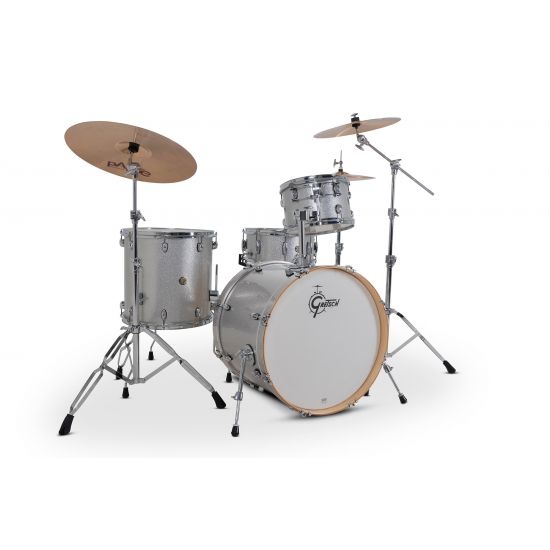 Drum-Set Grestch 4 shells - Catalina Maple 22" - Silver Sparkle